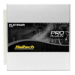Silver Haltec ECU on a white background, Haltec Platinum PRO Subaru GDB WRX Plug-in ECU